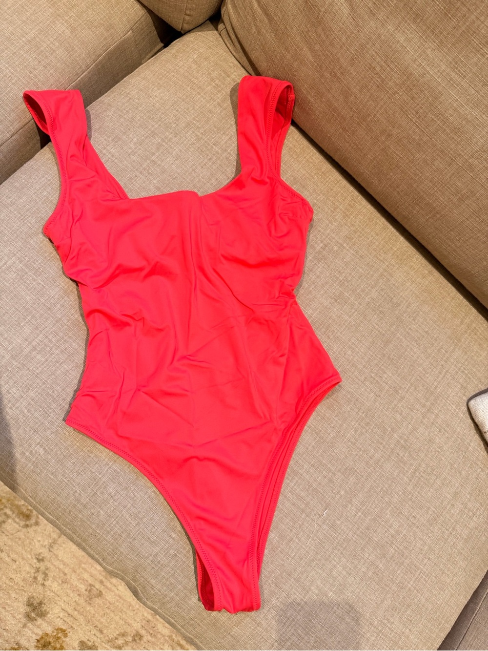 Girls' Bright Pink One-Piece Swimsuit
